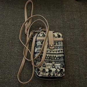 Sakroots Crossbody/Wristlet Wallet and Phone Holder